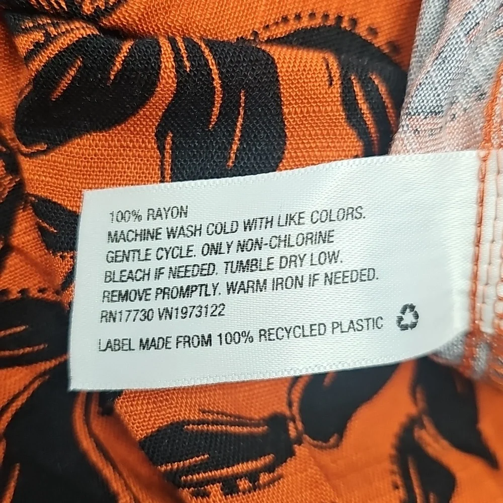 Ava & Viv Women's Maxi Skirt Rust Floral Length 400Size 1X Waist 20 - Picture 6 of 6